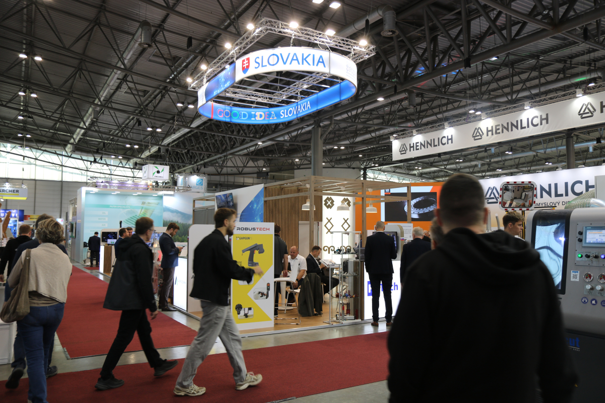Slovenská expozícia na MSV Brno 2026 na fotografii z reportu SARIO.