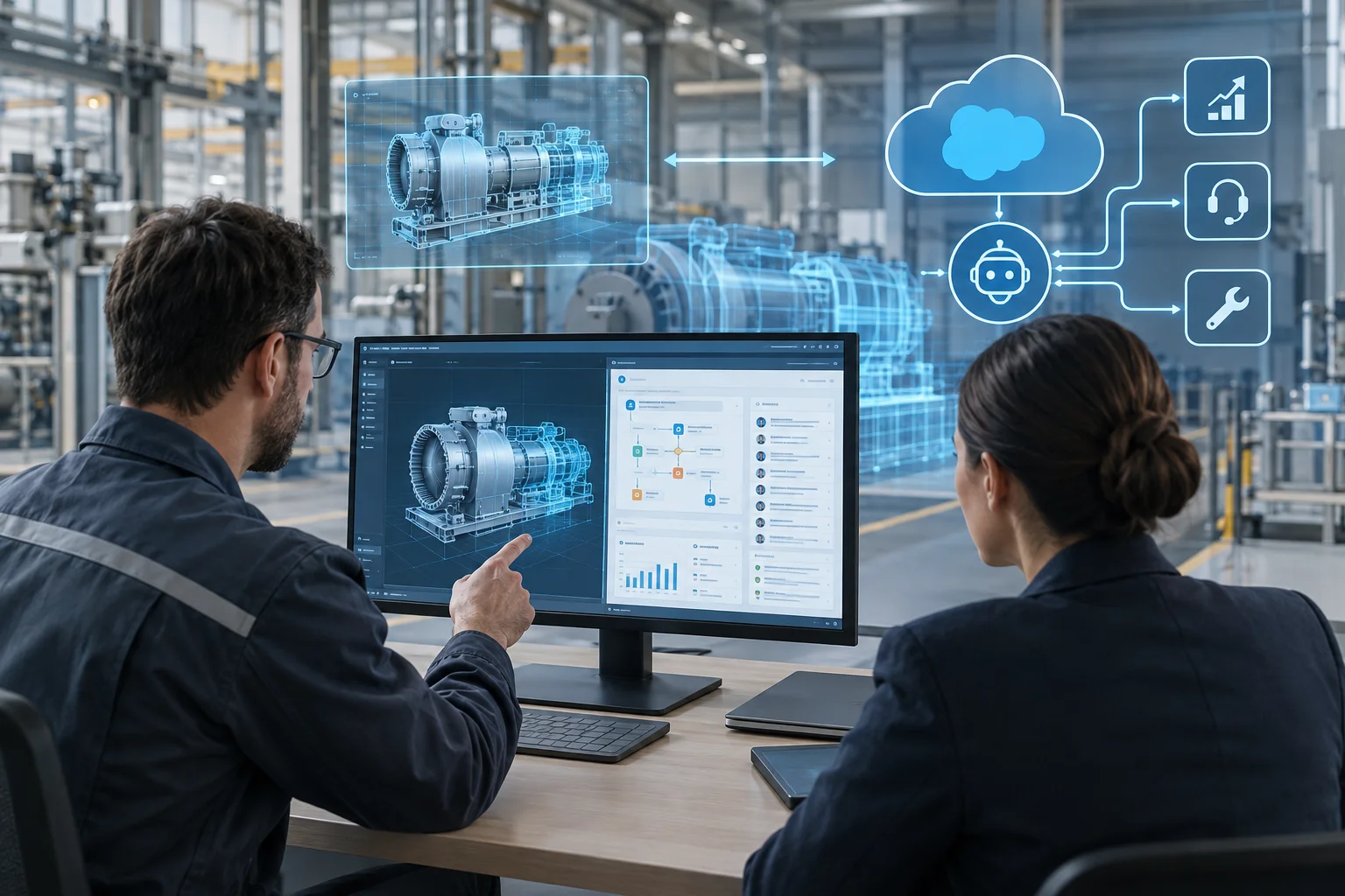 AI ilustrácia: Siemens a Salesforce oznámili hlbšie partnerstvo pre AI v predaji a servise priemyselných zariadení