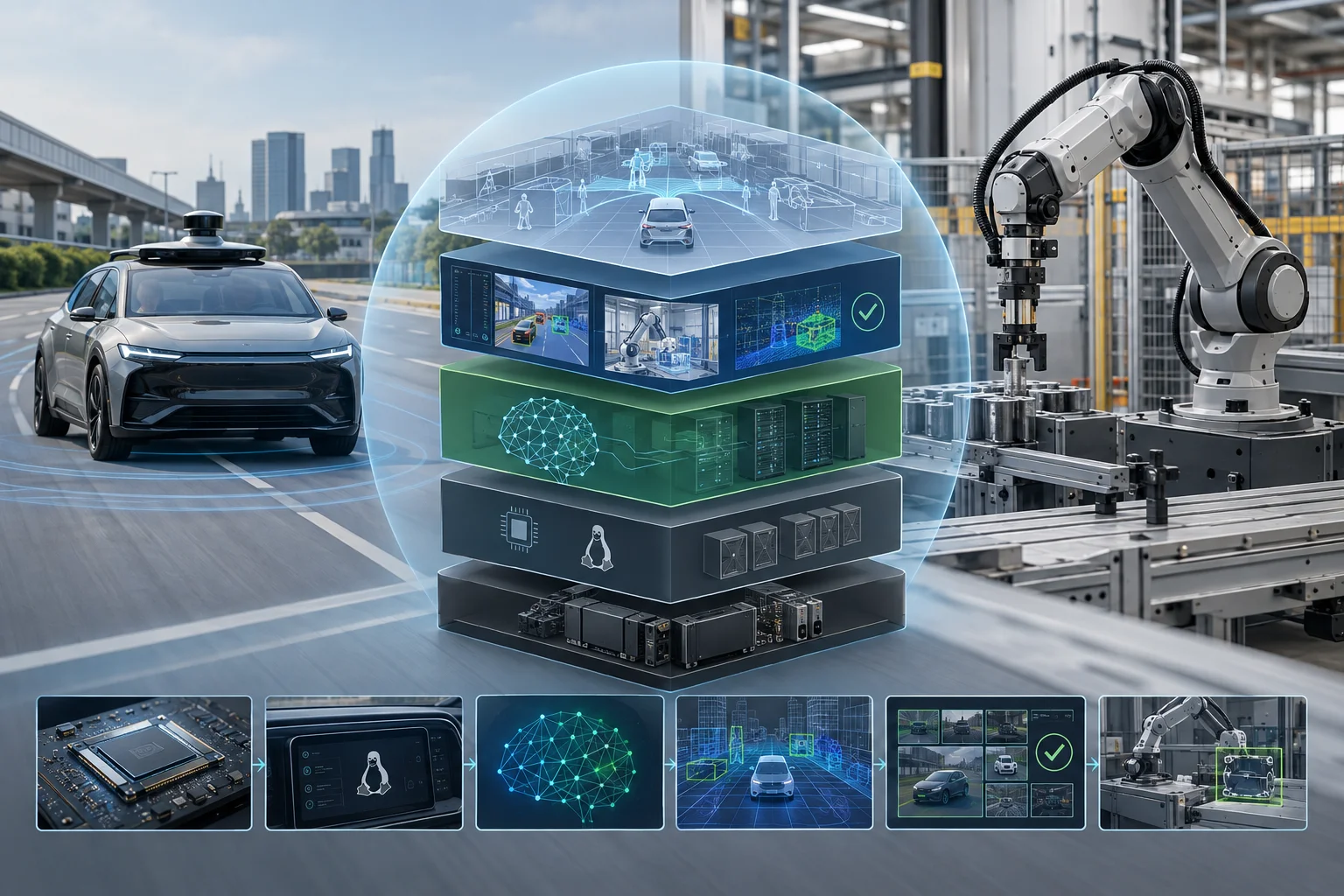 AI ilustrácia: NVIDIA na blogu opísala Halos ako bezpečnostný stack pre physical AI v robotike a autonómnych vozidlách