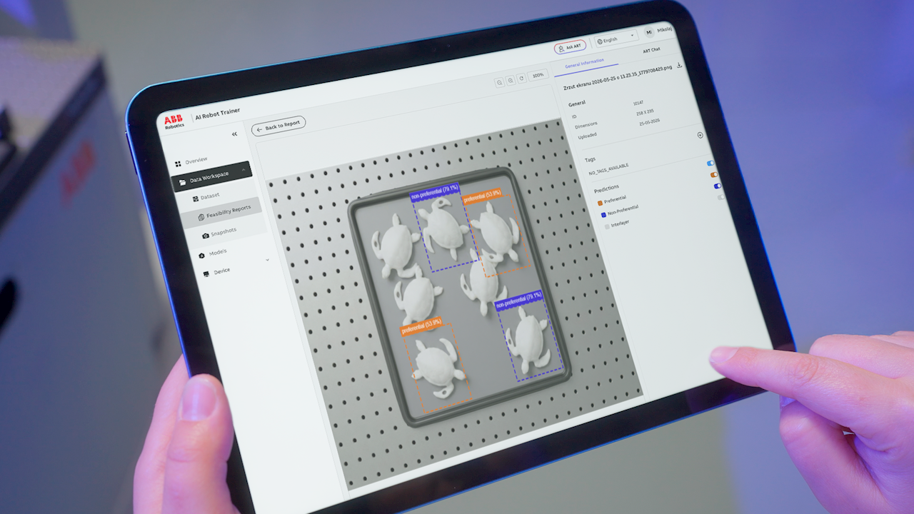 Oficiálna ukážka OmniCore EyeMotion a AI Robot Trainer.