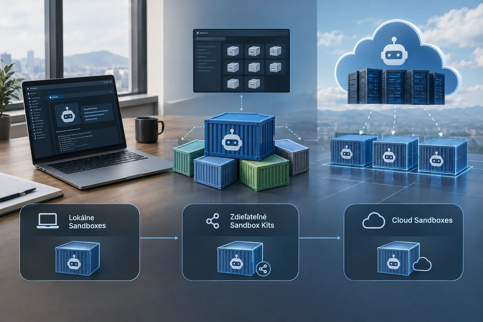 AI ilustrácia: Docker opísal, ako chce spúšťať AI agentov v sandboxoch od notebooku po cloud